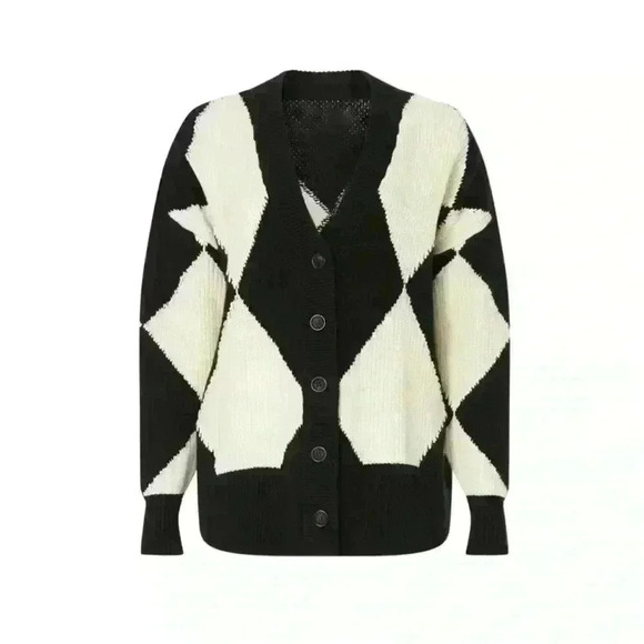 PISTOLA Denim Evelyn Oversized Diamond Cardigan - Picture 15 of 16